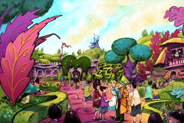 東京ディズニーランドのファンタジーランドには「ふしぎの国のアリス」がテーマのエリアも