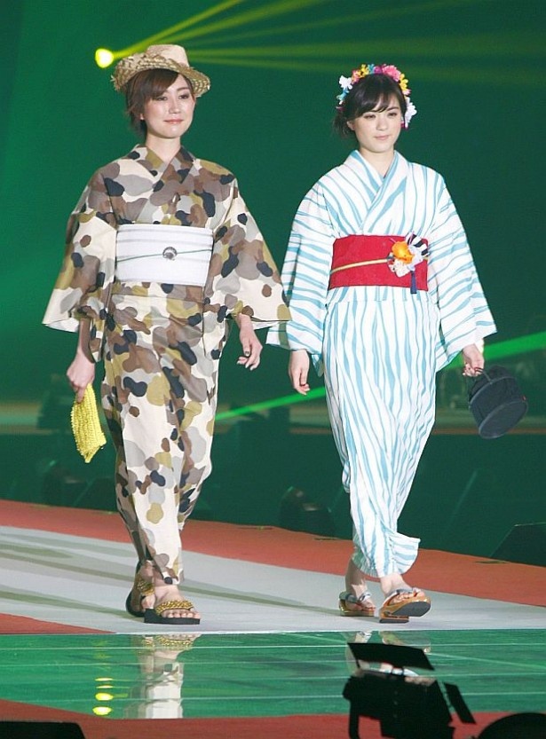 浴衣と花冠をコーディネートしてもかわいい