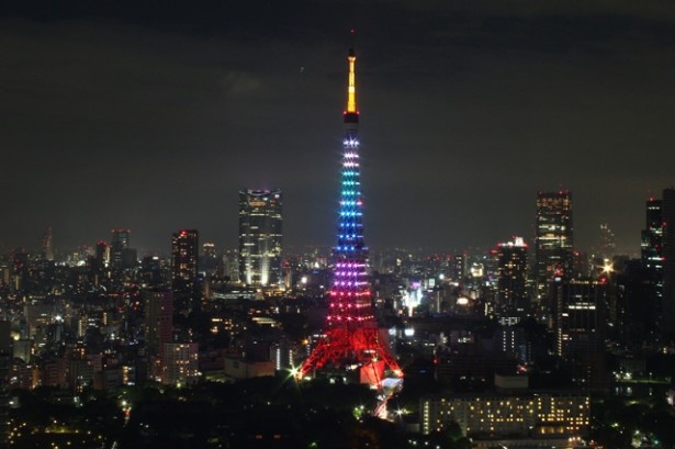 【写真を見る】クリスマス時期しか見られない七色の東京タワーのライトアップが楽しめる