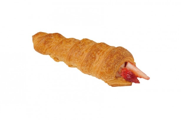 「パティシエ仕込みのクリームクロワッサン(いちご)」(324円)