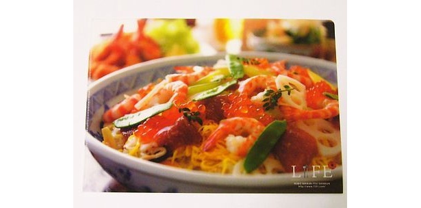 おいしそう!?“ちらしずし”のクリアファイル画像