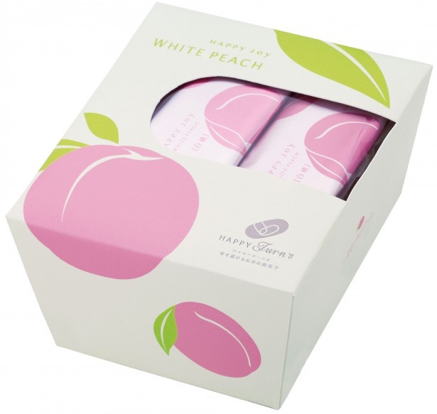 ｢HAPPY Joy 白桃｣(12個入・540円)が再登場。5月下旬から約3カ月の期間限定で発売