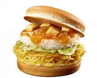 ロッテリアに蒙古タンメンと定食の“合体バーガー”登場
