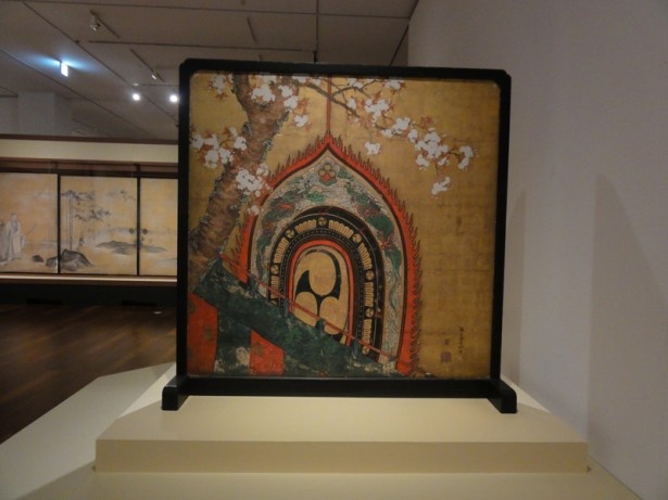 ふだん衝立の裏を見ることはできないので、両面見ることができる今回の展覧会は貴重
