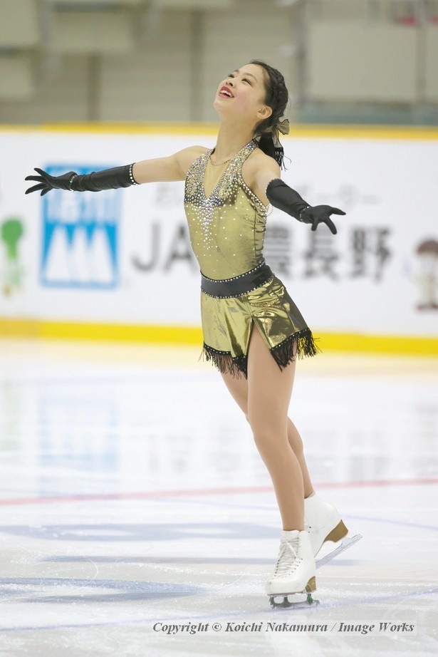 横井ゆは菜のフリープログラム。喜びを前面に出し、伸び伸びと表現する