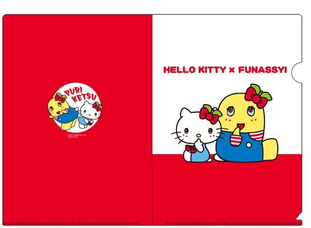 「クリアファイル」(税抜350円)は赤と白のコントラストが美しい！
