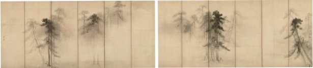 6月9日(火)から21日(日)まで登場する、長谷川等伯 「松林図屏風」 桃山時代　東京国立博物館