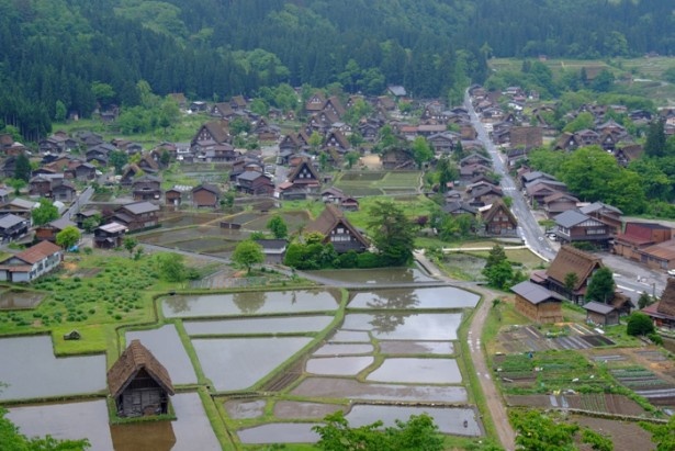 【写真を見る】1995年に世界文化遺産登録された白川郷。貴重な合掌造りの集落と、日本の原風景が広がる
