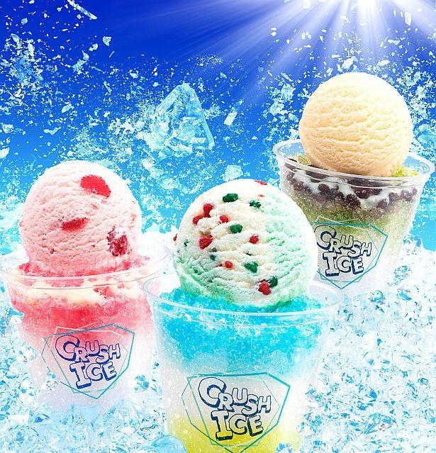  ザクザクした食感を追求した「クラッシュアイス」は、暑い夏にピッタリ！