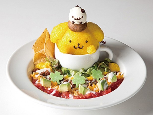 「NewsWalker」より。6月16日(火)にオープンする「ポムポムプリンカフェ 梅田店」の「なかよしde タコライス」