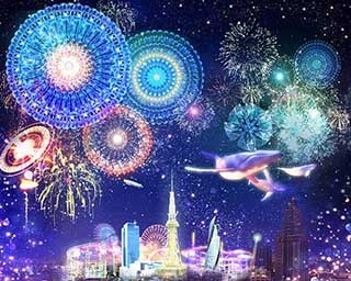 夜景と最新技術がコラボ！名古屋テレビ塔が未来都市に