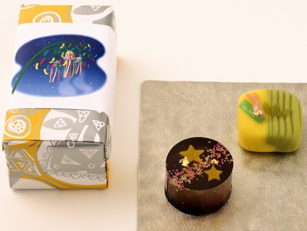 三原堂本店の東京駅限定｢七夕上菓子｣(760円)。老舗の味をかわいらしい七夕バージョンで味わえる