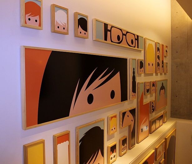 かわいらしい店内のデコレーション