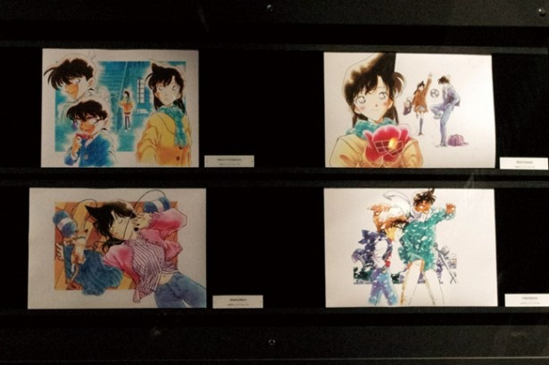 20周年を記念して描かれた「新一×コナン」ビジュアルの複製原画も展示