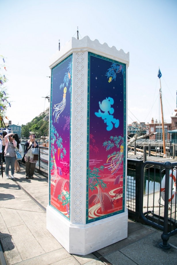 東京ディズニーシーに今年初めて登場した、行燈のデコレーション