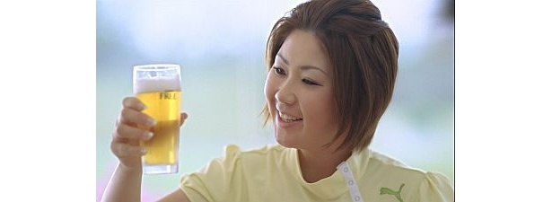 古閑美保さんの「ゴルフ篇」