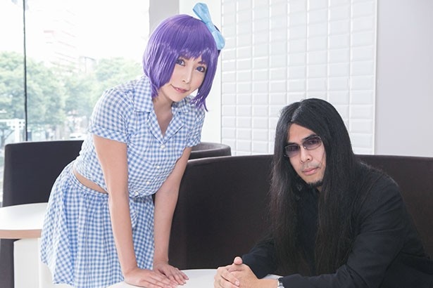 最後は、記者とのお決まりのツーショット