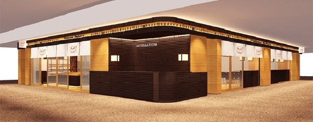 箱根湯本ホテル直営の箱根ベーカリーは、川崎アゼリアの”総合インフォメーション”と一体化したつくりになっている ※写真はイメージです