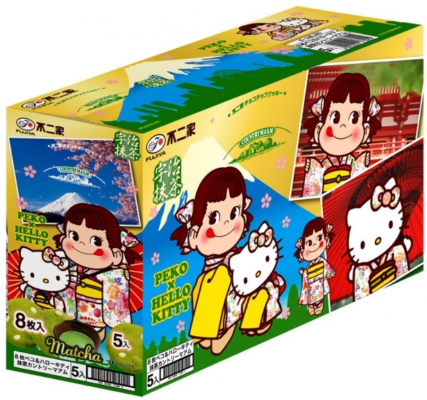 ｢ペコ＆ハローキティ抹茶カントリーマアム｣5袋入り化粧箱(1080円) ※デザインはイメージ 