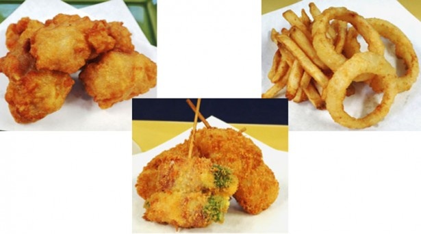 唐揚げ、イカリングなど定番の揚げ物もラインナップ