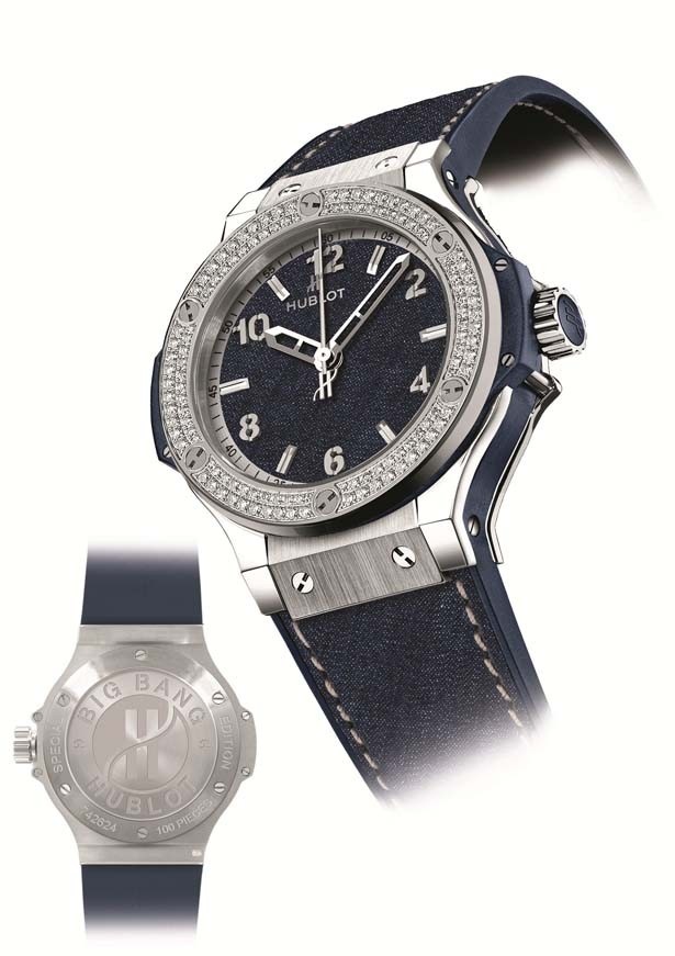 ウブロの「ビッグ・バン ジーンズ スチール ダイヤモンドブルー」(111万円)