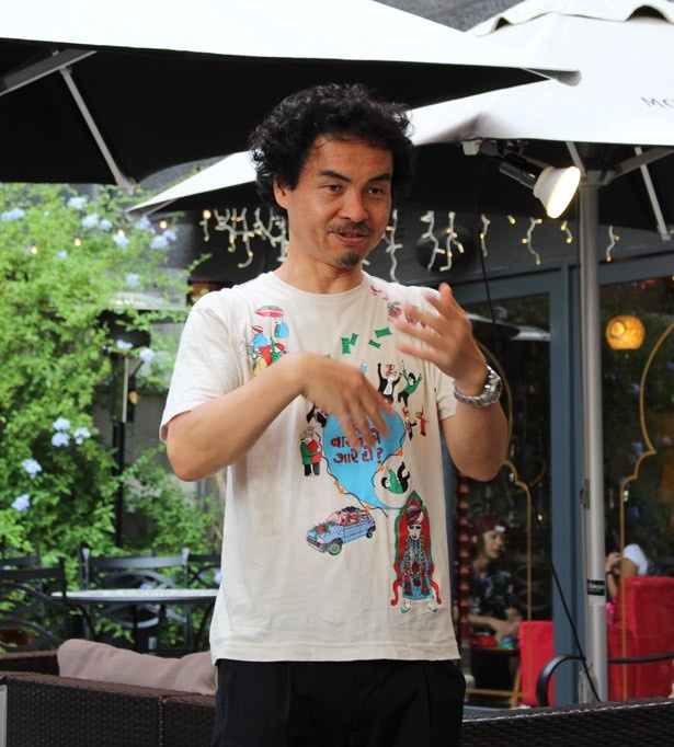 中近東カルチャーの第一人者、サラーム海上さん。中東料理のレシピ本も執筆している