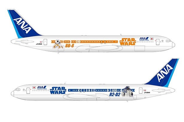 「STAR WARS ANA JET」のデザイン画