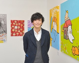 田辺誠一初の個展「かっこいい犬。」もっちー福岡に！