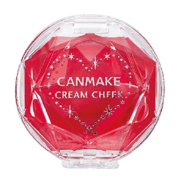 CANMAKE｢クリームチークCL01(クリアレッドハート)｣(税抜580円)。内側からポッとにじみ出るような“血色ほっぺ”のメークが可能 ※｢トッポ｣裏面掲載