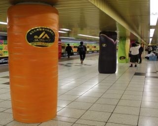 新宿駅の通行人も興味津々！野菜の日にちなんだイベント