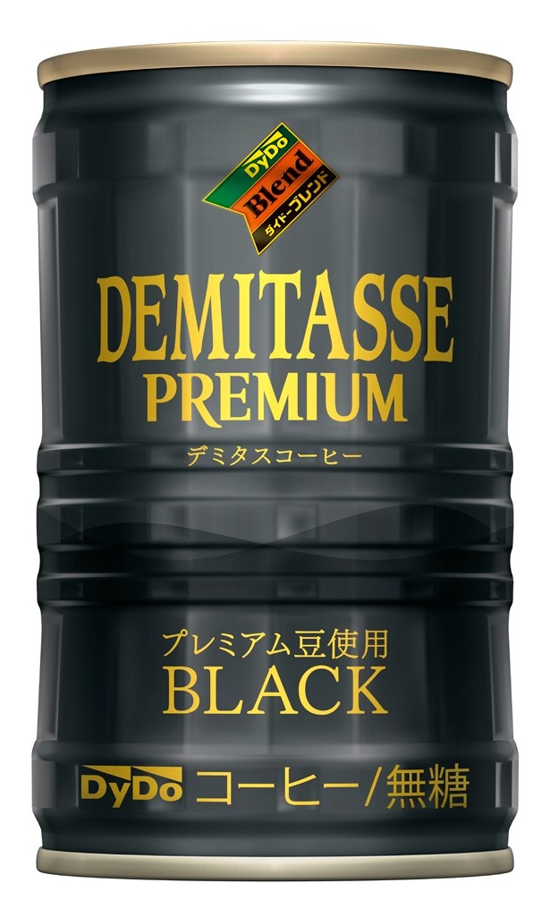 すっきりクリアな味わいの「ダイドーブレンド デミタスBLACK」(希望小売価格・税抜115円)。上質な豆のおいしさや、余韻が強化された