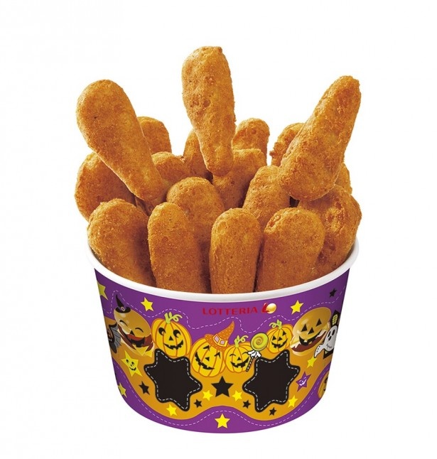 ｢ハロウィーンバケツからあげっと｣(500円)。サクっとした食感が楽しいナゲット｢チキンからあげっと｣18ピース入