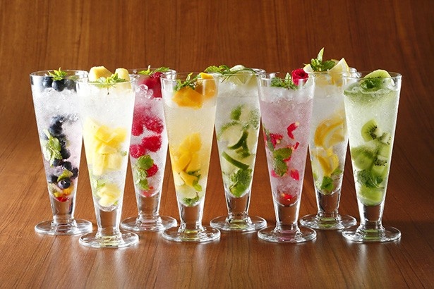 フルーツモヒートセレクション。ドリンクは120分飲み放題！
