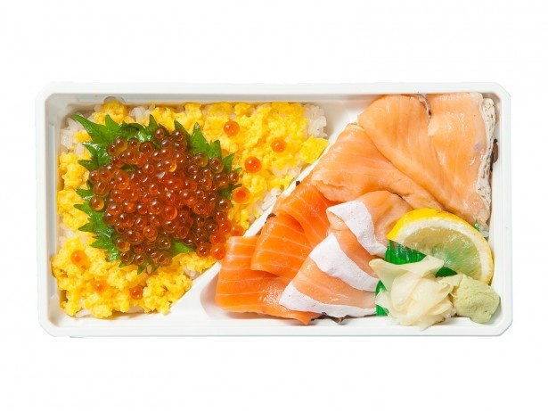 エキュート大宮限定、スシ デリシアの「秋味ちらし」(1080円)