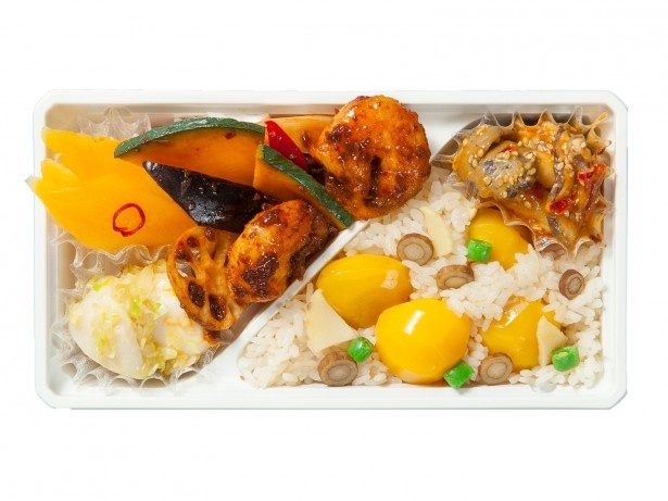 エキュート大宮限定、中国家庭料理 青山 希須林の「秋の彩り弁当」(1080円)