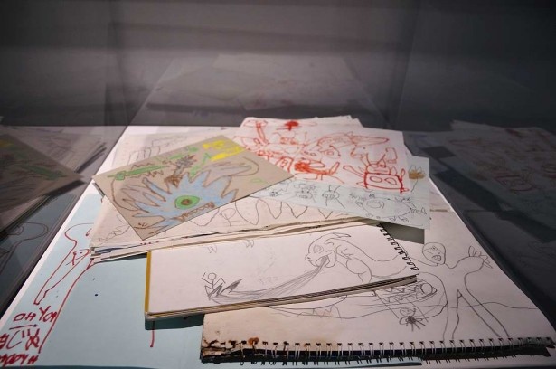 諌山創の保育園時の作品。このころから、巨人を描いている