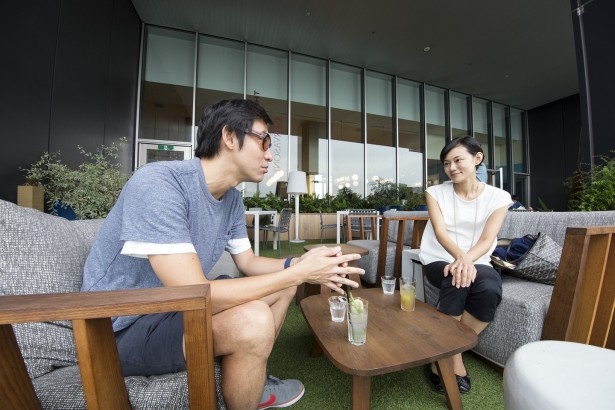 THE THEATRE TABLEにて樺さんにお話を伺う渋谷区観光大使