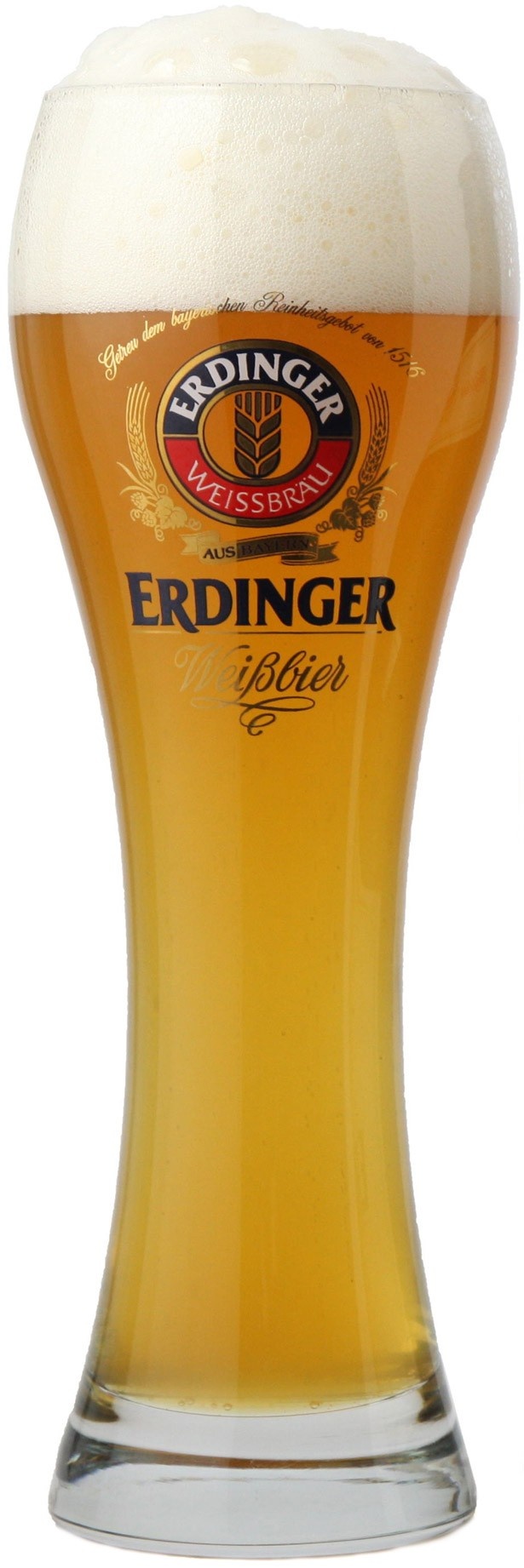 背の高い「ヴァイツェングラス」は、ヴァイスビア(白ビール)特有の香りをグラスに閉じ込める