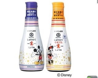 キッコーマンのしょうゆにディズニーボトル登場！