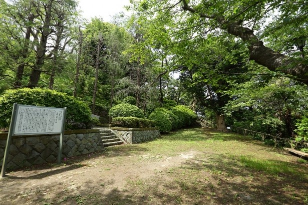 浦賀湾に面した丘の上にある「愛宕山公園」。横須賀市内で最も古い公園として知られる