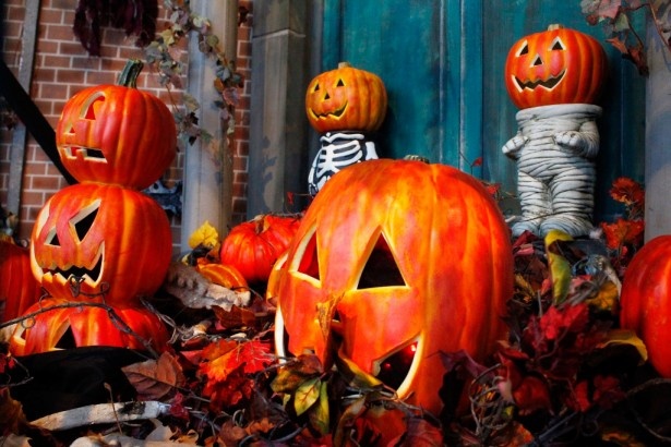 イベントエリアはハロウィンアイテムでいっぱい