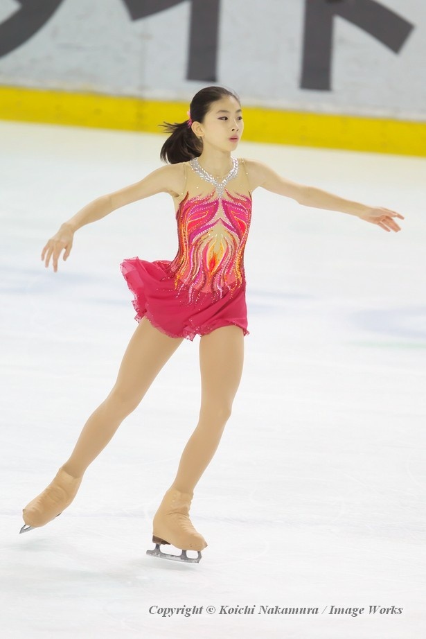 2011年、全日本ノービス（Aクラス）での永井優香の演技