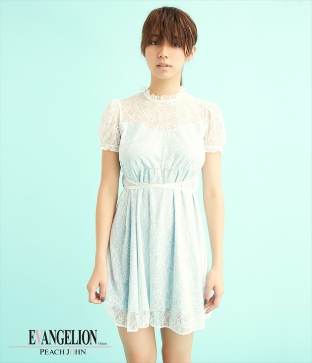  「綾波レイ」モデルの「PEACH JOHN×EVANGELION レーシィドレス」(7538円、送料・手数料別途)