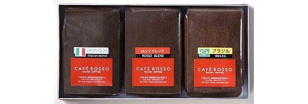 ミニストップの「カフェロッソ レギュラー珈琲3種詰め合わせ」（3990円）