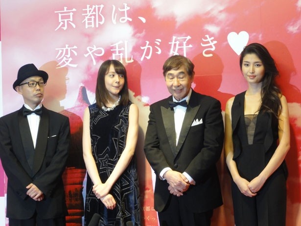 映画初出演の心境を語る蛭子能収(写真右から2人目)