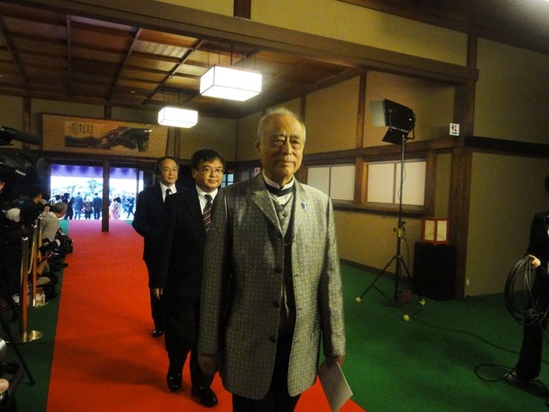 「牧野省三賞」でプレゼンターを務めた津川雅彦(写真一番左)。なお牧野省三は津川の祖父