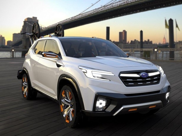 自動運転機能などの先進的な安全技術を搭載したクロスオーバーSUV「SUBARU VIZIV FUTURE CONCEPT」