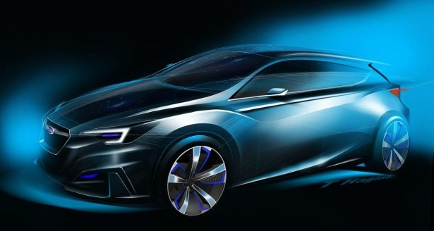 【写真を見る】次期インプレッサのデザインの新機軸となる「IMPREZA 5-DOOR CONCEPT」