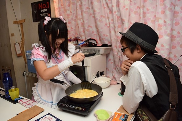 目の前で料理を作ってくれるのも嬉しい