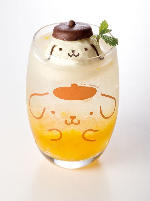 ドリンクメニューにもポムポムプリンが！